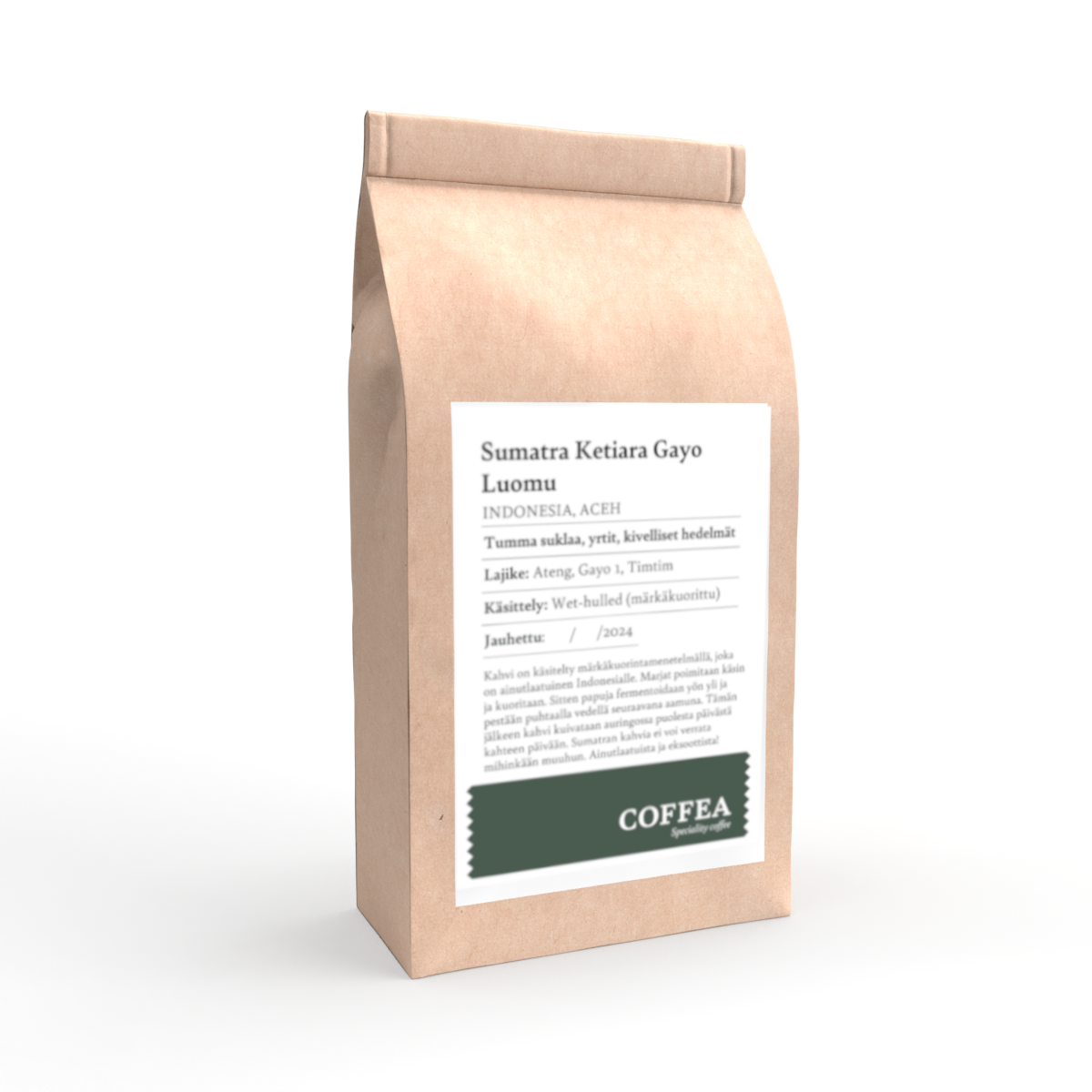 Coffea Sumatra Ketiara Gayo Luomukahvi