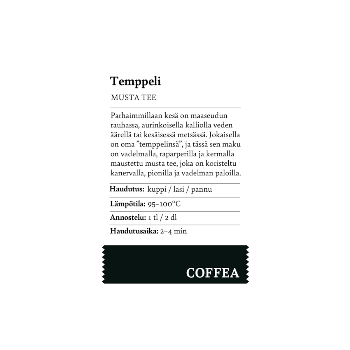 Temppeli musta tee